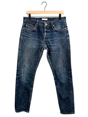 The Unbranded Brand Selvage Classic Slim Fit Blue Jeans size 32